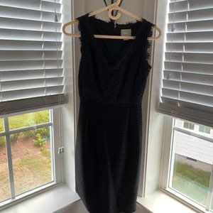 Black Anthropologie lace cocktail dress